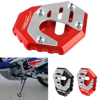 for honda africa twin xrv750 rd07 2021 2020 2019 motorcycle side stand foot enlarger plate pad cover kickstand support pad shell
