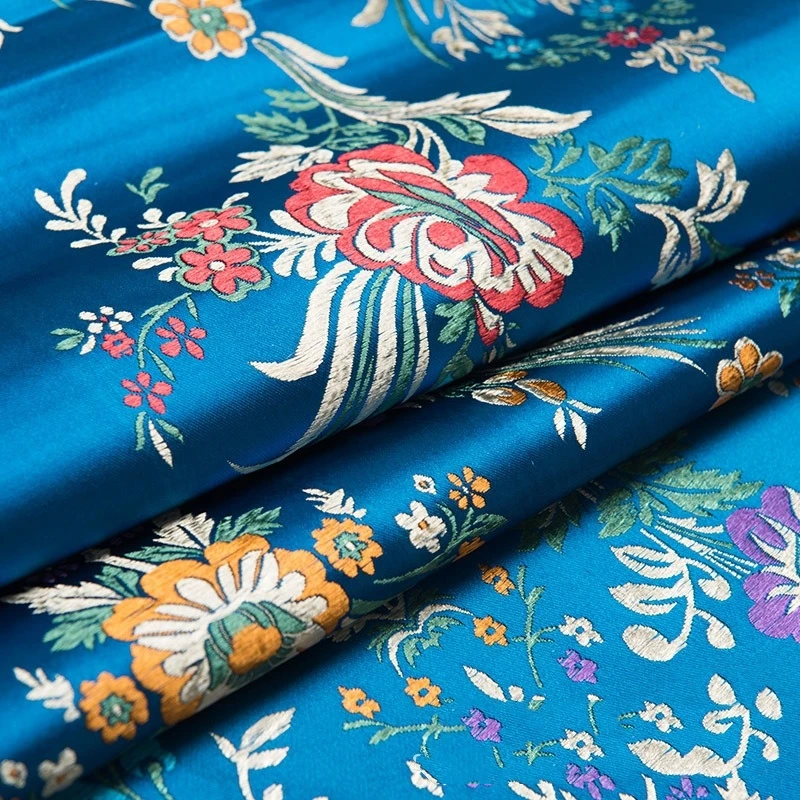 Фото Китайская парчовая ткань шириной 75 см, свадебная ткань для костюма Cheongsam Qipao Tang, наволочки, ручная работа, костюм для выступлений №3