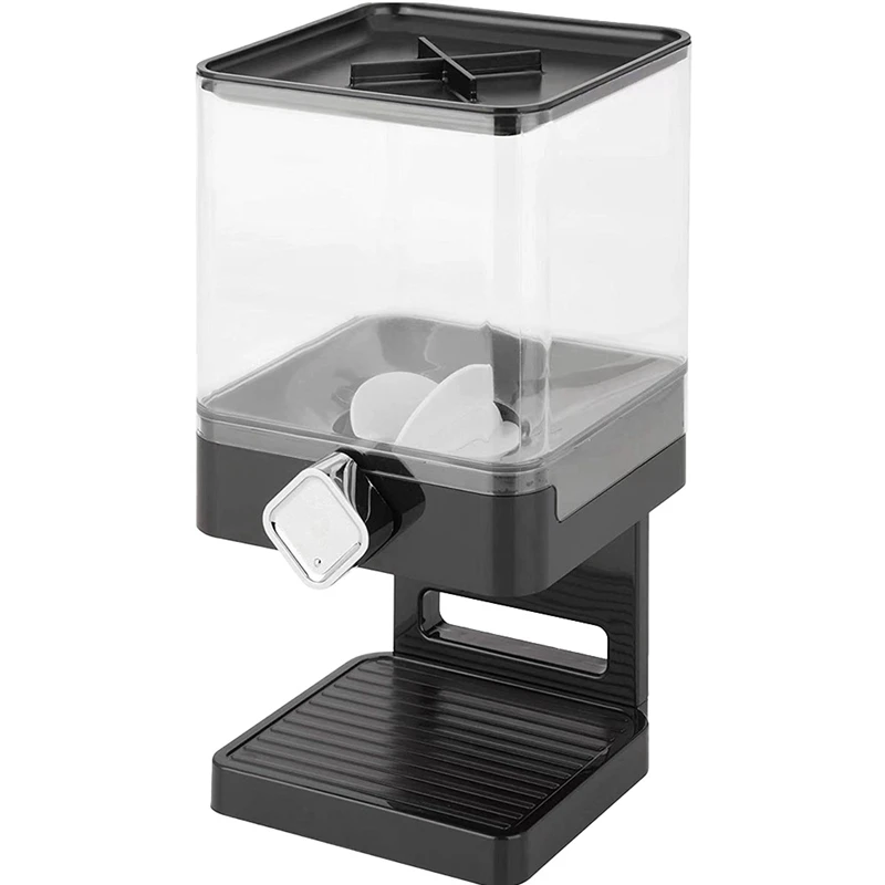 

3.7L Grain Dispenser Tank Cereal Machine Food Cans Storage Box Dried Fruit Snack Can Container Home Kitchen Jars Tools