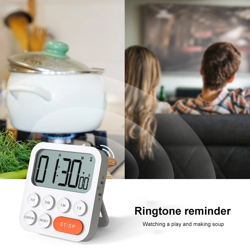 Настольный Регулируемый Портативный будильник кухонные инструменты ЖК-дисплей