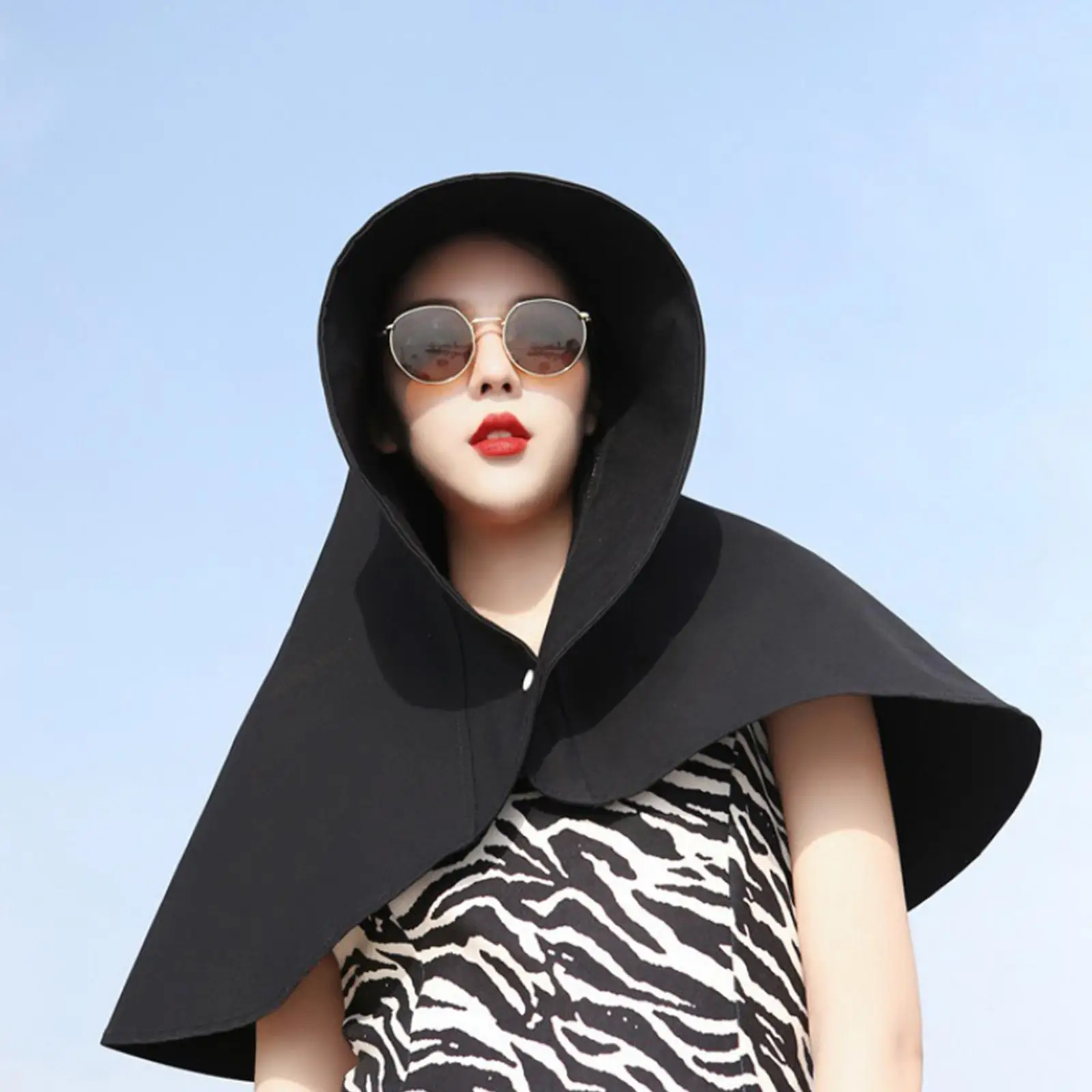 

Summer Sunscreen Hat for Women Anti-ultraviolet Sunshade Sun Hat Cycling Neck Guard Shawl Face-covering Fisherman Beach Hats