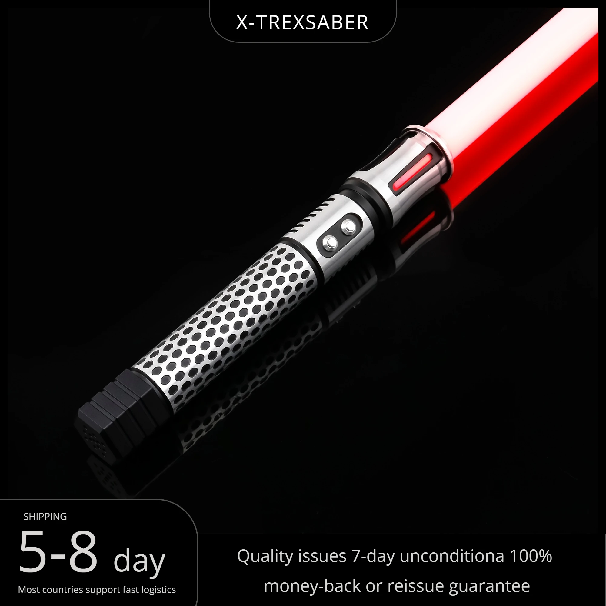 

TXQ Lightsaber Strike Skeleton 16Sounds Combat PROFFIE SNV4 Bluetooth Heavy Dueling Metal Hilt 12 Color Force Blaster TREXSABER