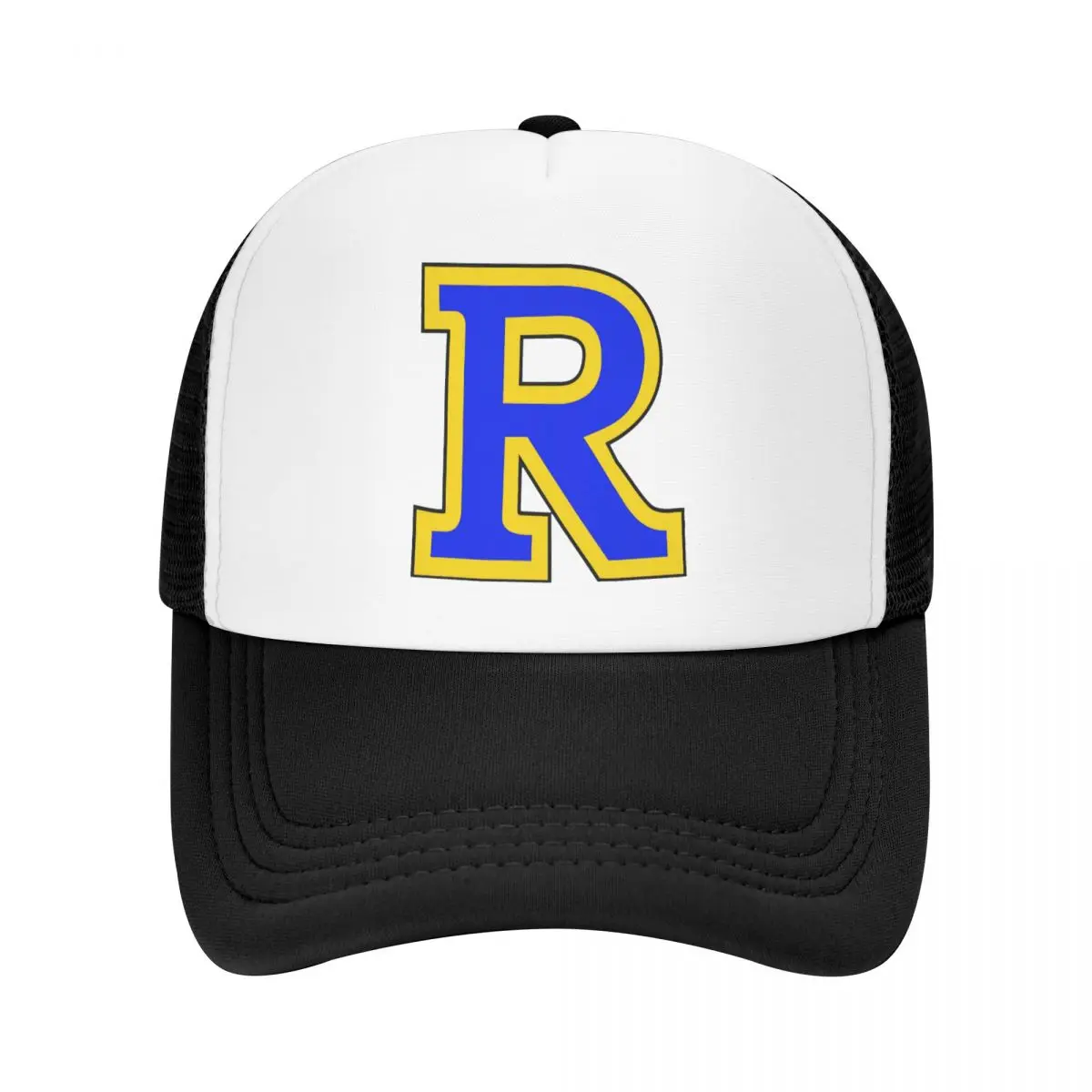 

Custom Riverdale R Letter Print Trucker Hat Men Women Breathable Baseball Cap Outdoor Snapback Caps Sun Hats