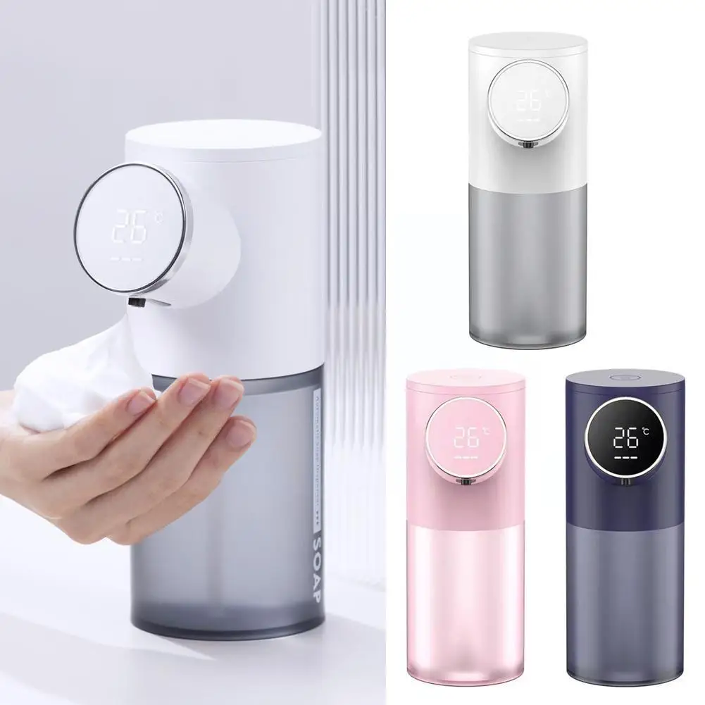 

Automatic Soap Foam Dispenser USB Rechargeable 320ml Sensor Touchless Display Sanitizer Soap Digital Hand Dispenser Machine L8A7