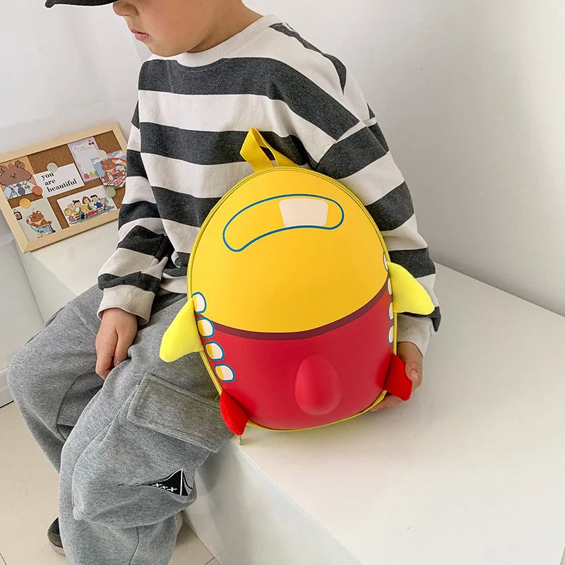 MRLD Cute Cartoon Kindergarten Schoolbag Small Plane Backpack Eggshell Bag Training Class Early Education Class School Bags