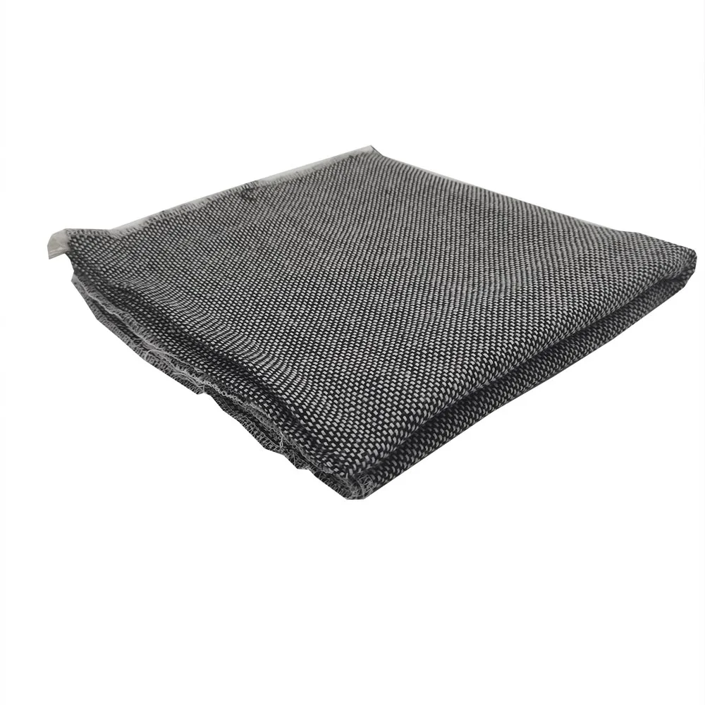 Финальная ткань для задника ковра из ткани для создания шерстяных петель черно-белого ручного изготовления шириной 1 метр.