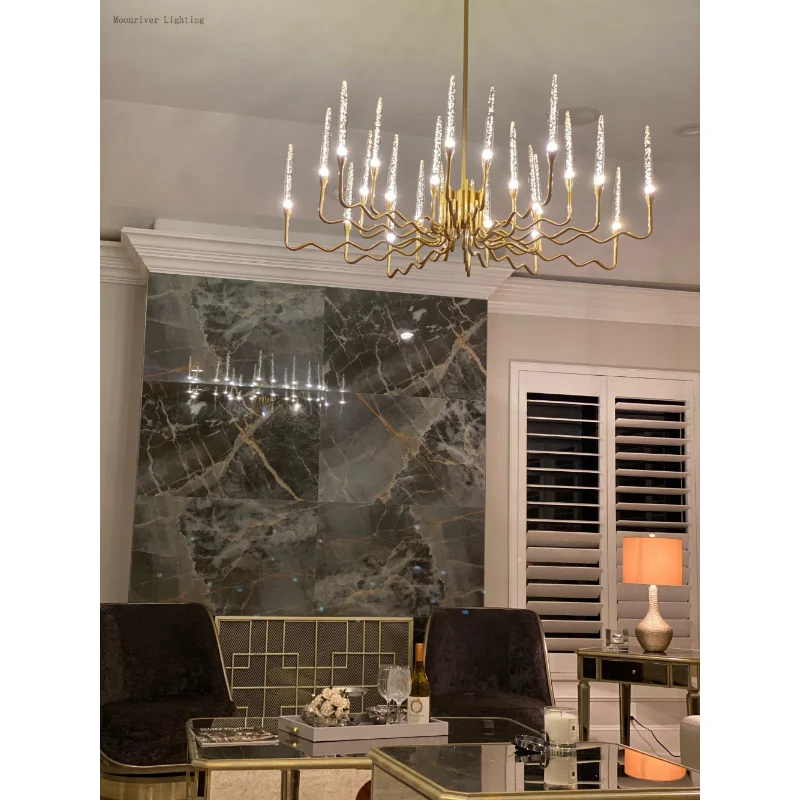 

Nordic Postmodern Living Room Bedroom Light Luxury Chandelier Creative Personalized Villa Club Restaurant Bar Model Room Lamps