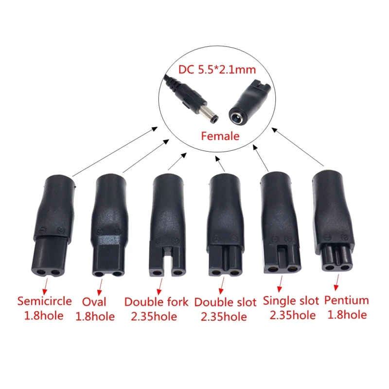 DC5.5x2.1mm переходник с разъемом типа папа на разъем C8 мама для RQ310 RQ311 RQ312