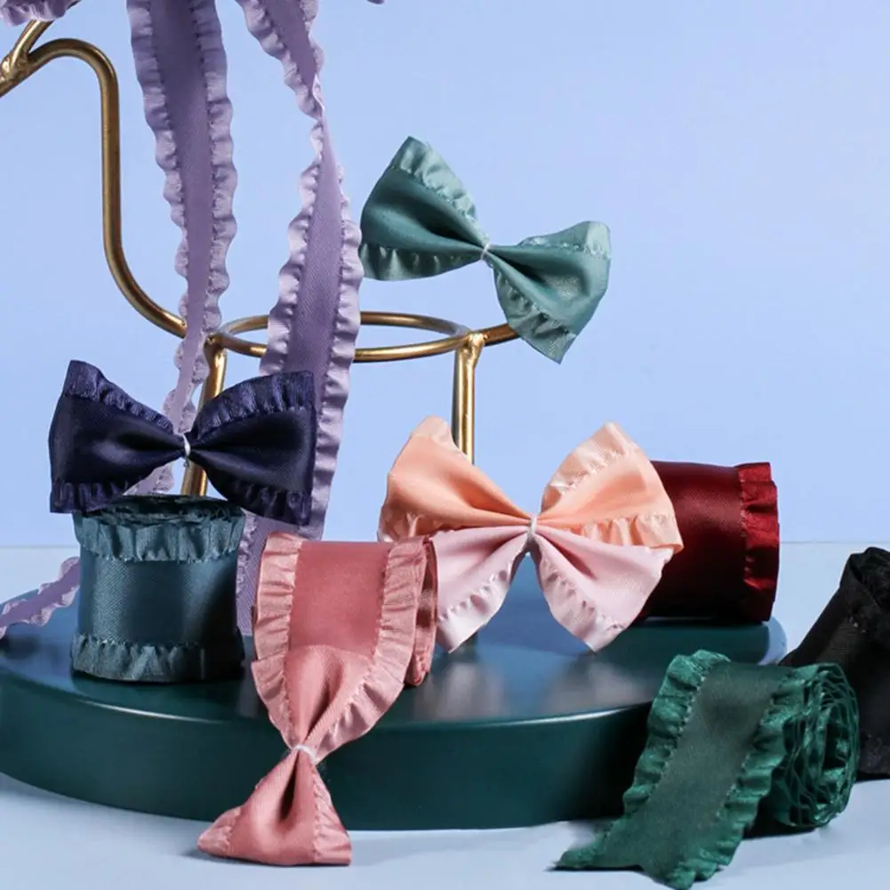 

1 Roll Ribbon Practical Multi Colors Tear Resistant Attractive DIY Sheer Ribbon for Wedding Ribbon Spool Tulle Roll