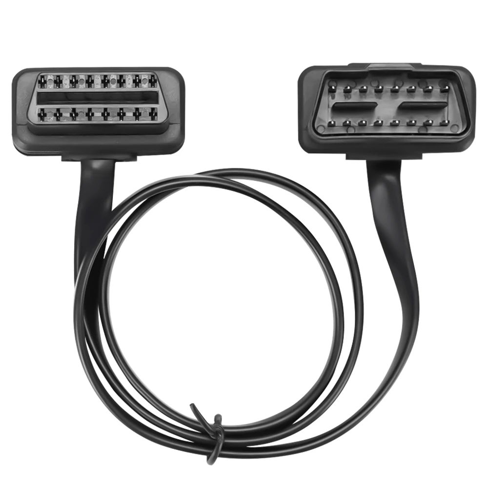 16-контактный Удлинительный кабель OBD II OBD2 штекер-гнездо 60 см автомобильный