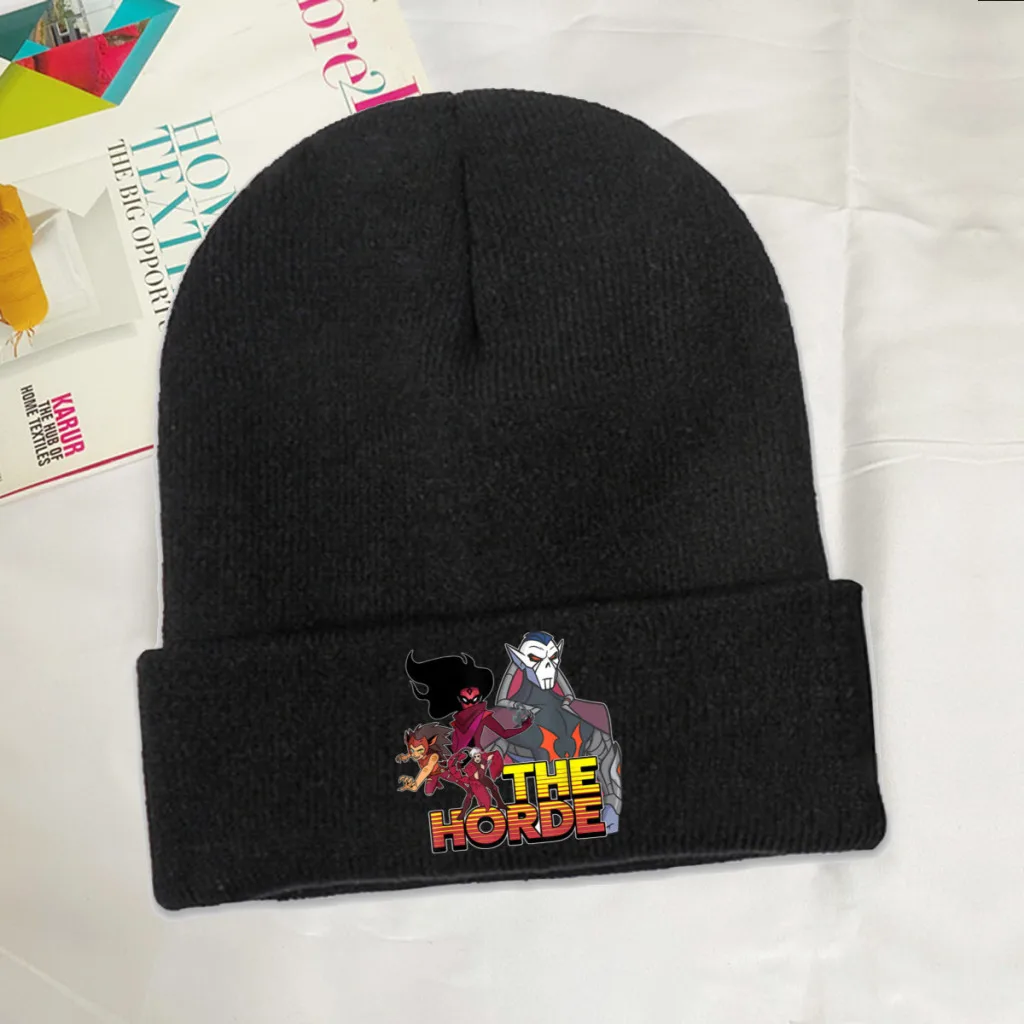

She Ra and The Princesses of Power Loo Kee Animation Skullies Beanies Caps Horde Knitted Winter Warm Bonnet Hats Unisex Ski Cap