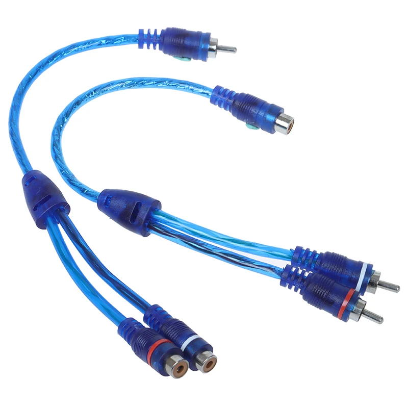 

Car MP3 Audio RCA Y Splitter Cable Adapter Cord Converter for Car AUX Amplifier