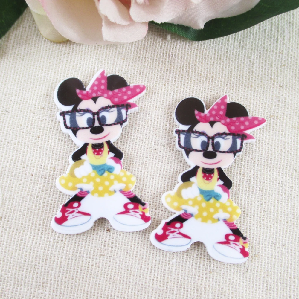 Disney Микки Минни 5 шт./лот плоские полимерные принадлежности для рукоделия Кабошон
