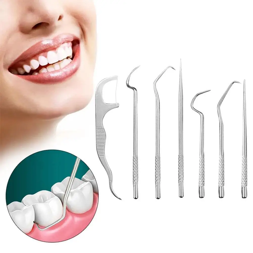 Портативная титановая сумка для зубочисток набор многоразовых из нержавеющей