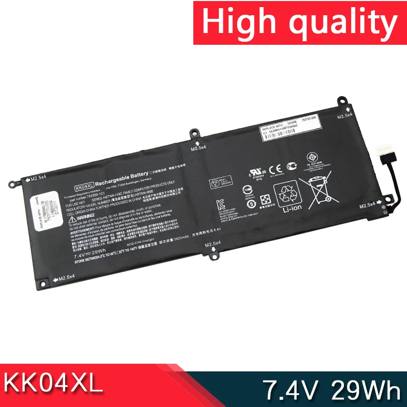 NWE KK04XL Аккумулятор 7 4 В 29 Втч для HP Pro x2 612 G1 серии планшетов HSTNN-I19C HSTNN-IB6E 753329 -1С1 753703