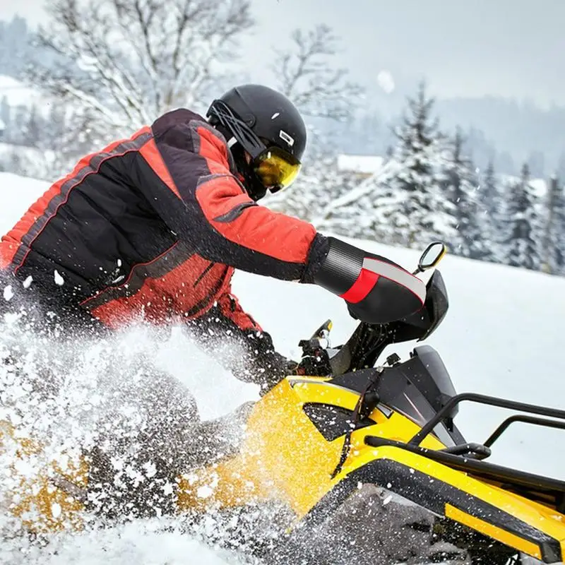 Зимние муфты на руль мотоцикла зимняя теплая ручка водонепроницаемая