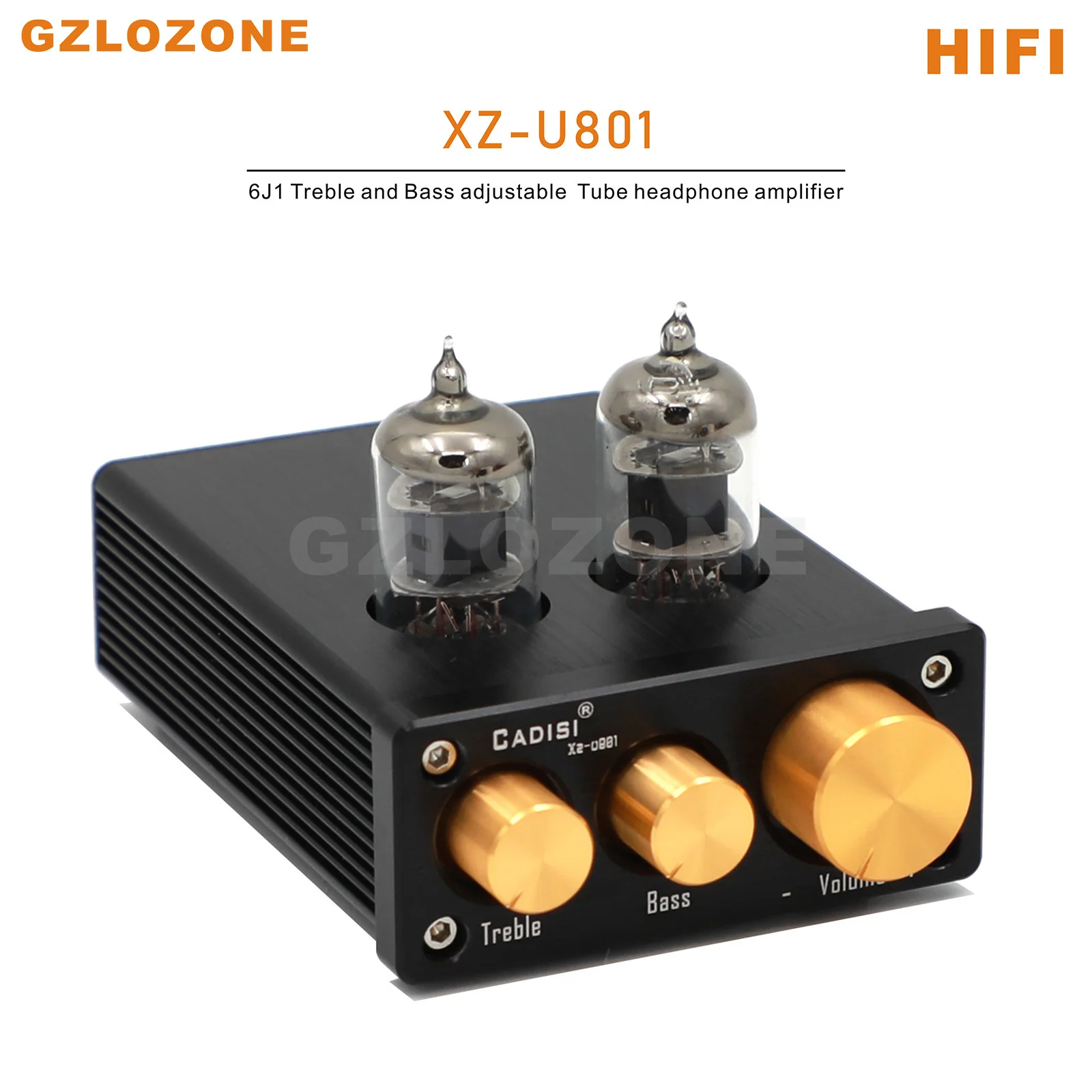 

XZ-U801 HIFI Class A 6J1 Treble and Bass Adjustable Pure Tube Preamplifier