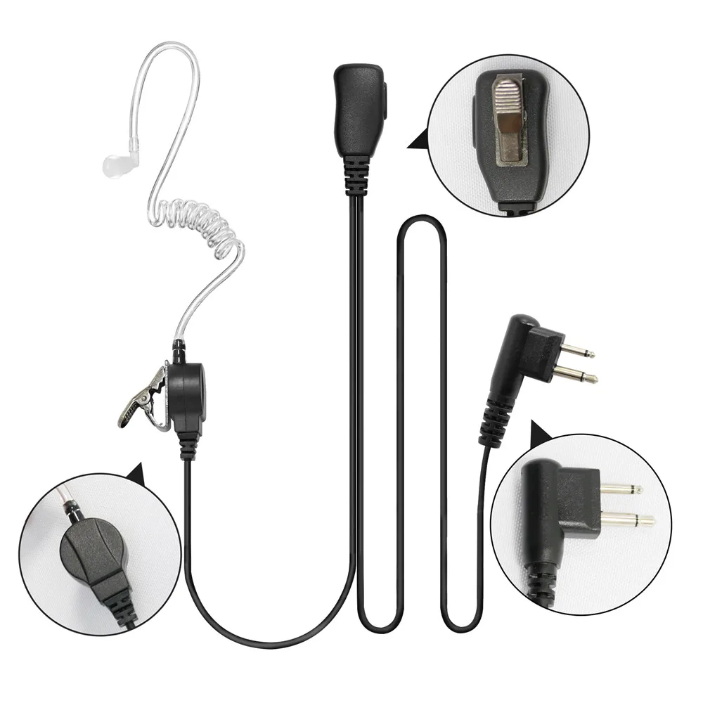 1-wire Headset Earpiece For CP185 CP200 GP2100 GP3188 GP3688 CLS1110 CLS1410 DTR410 DLR1020 DLR1060 DTR550 Handheld Radio