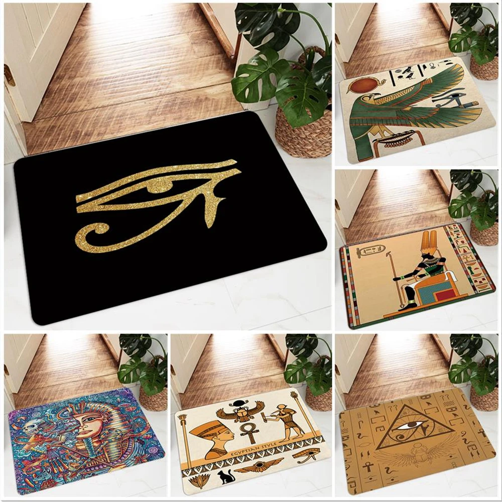 Kitchen Mat Cheaper Anti-slip Egypt Eye Art Rugs Living Room Balcony Bathroom Printed Carpet Doormat Hallway Bath Mat