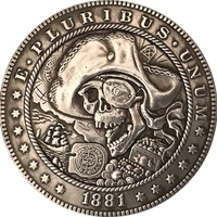 38mm 1881 american morgan hobo coin coin commemorative collectible coin gift lucky challenge coin