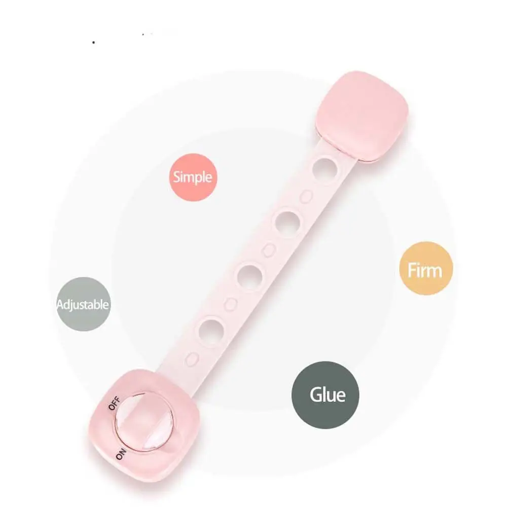 

Блокираторы для шкафов и ящиков для защиты туалета, замки для защиты от детей, регулируемая длина, поворотный выключатель, предохранительный замок