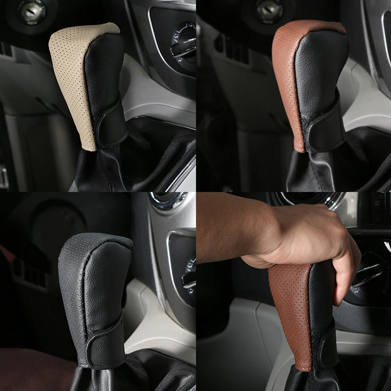 

Universal Car Gear Shift Cover Leather Shift Lever Cover Gearbox Shifter Knob Protector Handle Stick Case