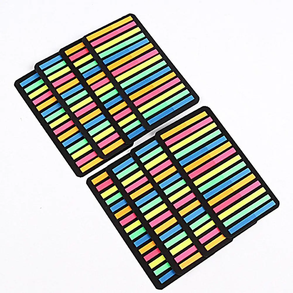 

PVC 1 Set Convenient Colorful Remove Cleanly Page Marker Bookmarks 2 Styles Sticky Bookmarks Strong Stickiness for Calendar