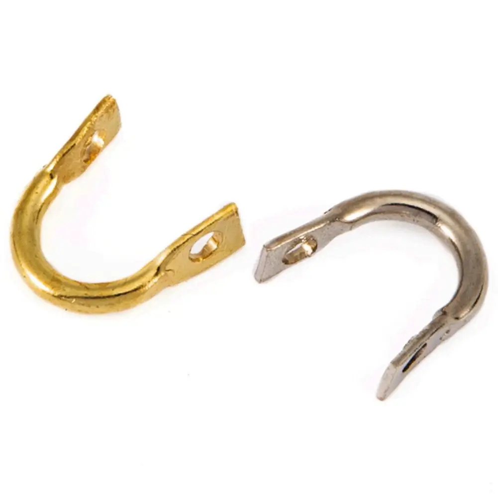 

50pcs U-shaped Fishing Connector Stainless Steel Folded Clevises Spinner Spoons 8-shaped Ring Swivel Diy Fishing Lures Parts