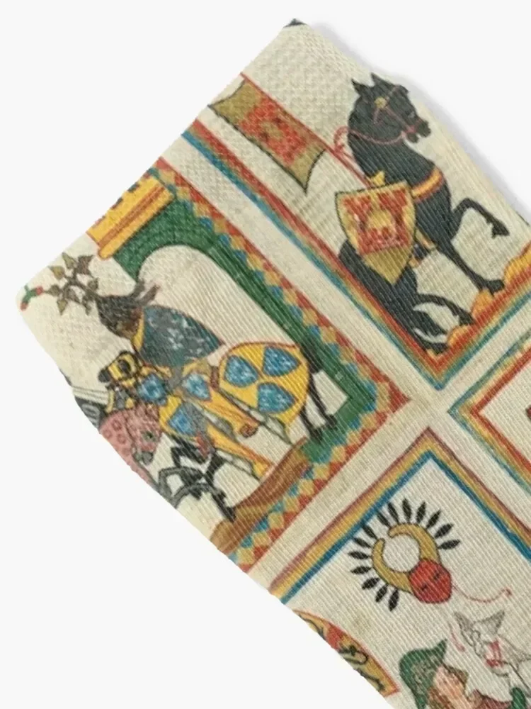 Codex Manesse Носки забавные подарочные туфли для девочек Мужские