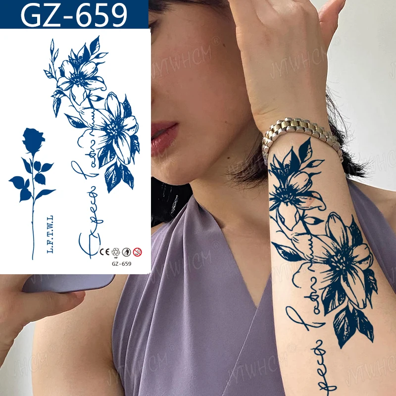 Временная водостойкая татуировка для привлекательных девушек летучая мышь