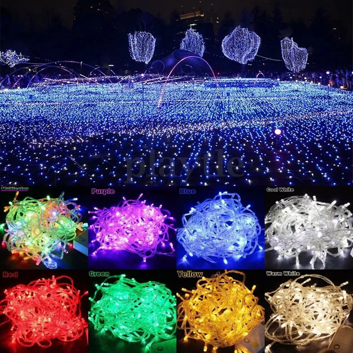 

1-10M LED String Lights Battery Operated Fairy Light Outdoor Waterproof LED String Light Christmas Birthday Party Decor 7Colors
