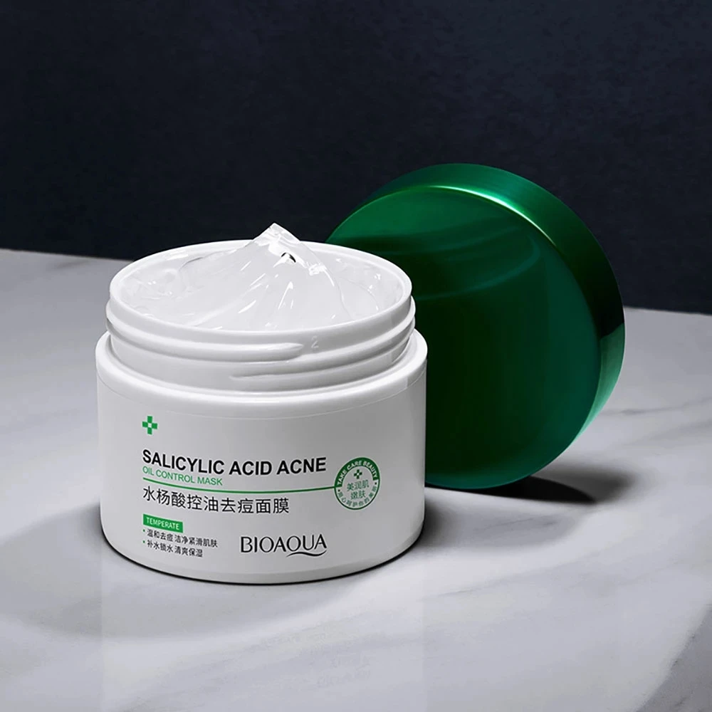 

Salicylic Acid Leave-in Sleep Mask Repair Moisturizing Oil Control Acne Shrink Pores Lighten Acne Marks Facial Mask Skin Care
