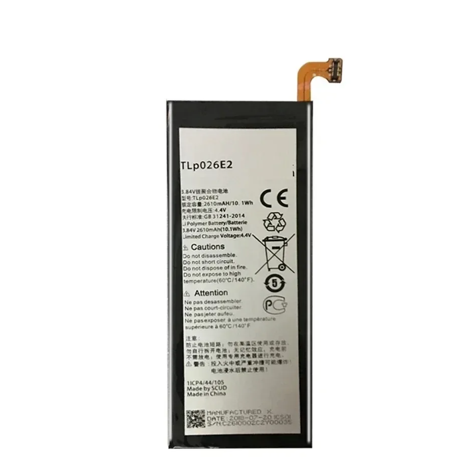 Аккумулятор мобильного телефона ALCATEL ONE TOUCH Idol 4 6055K TLp026E2 OT-6055 6055B 6055H 6055U 6055Y 2610 мАч