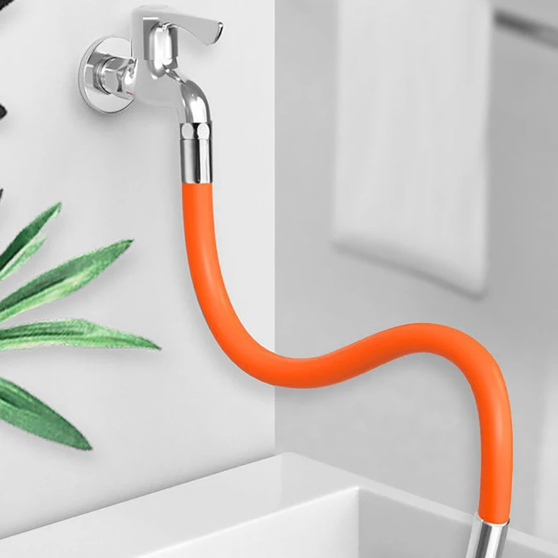 

1set Splash-proof Extension Tube 360° Rotation Faucet Extension Extender Bathroom Universal Tube
