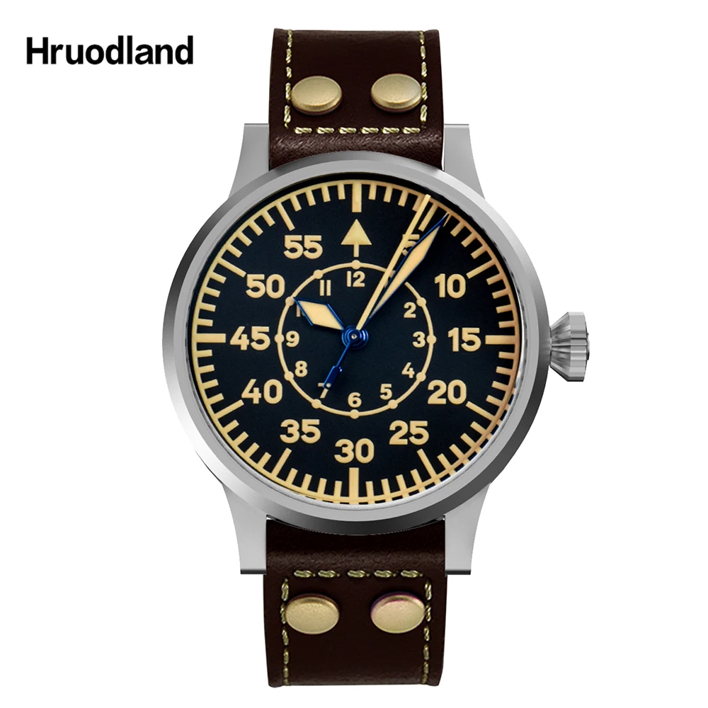 

Часы-пилот Hruodland Мужские механические, водонепроницаемые до 100 м
