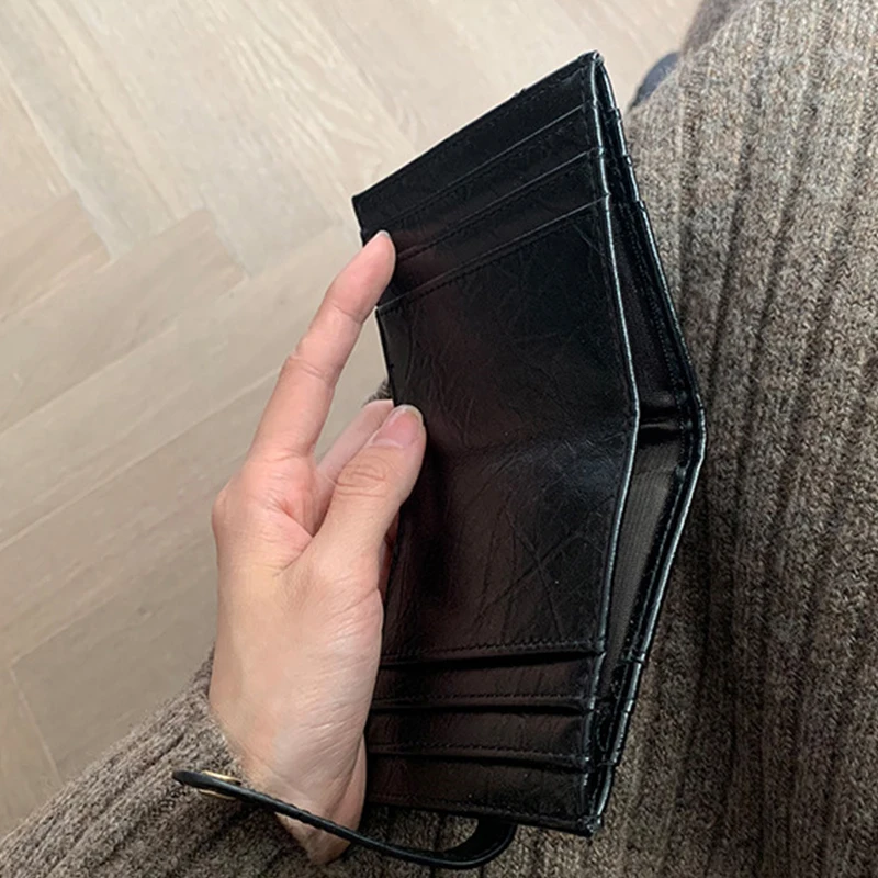 Fashion Women Wallets Leather Female Purse Mini Hasp Solid Multi-Cards Holder Coin Short Wallets Slim Small Wallet Zipper Hasp