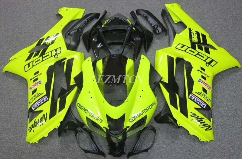 

New ABS Motorcycle Fairings Kit Fit for Kawasaki Ninja ZX-6R ZX6R 636 2007 2008 07 08 Bodywork Set Custom