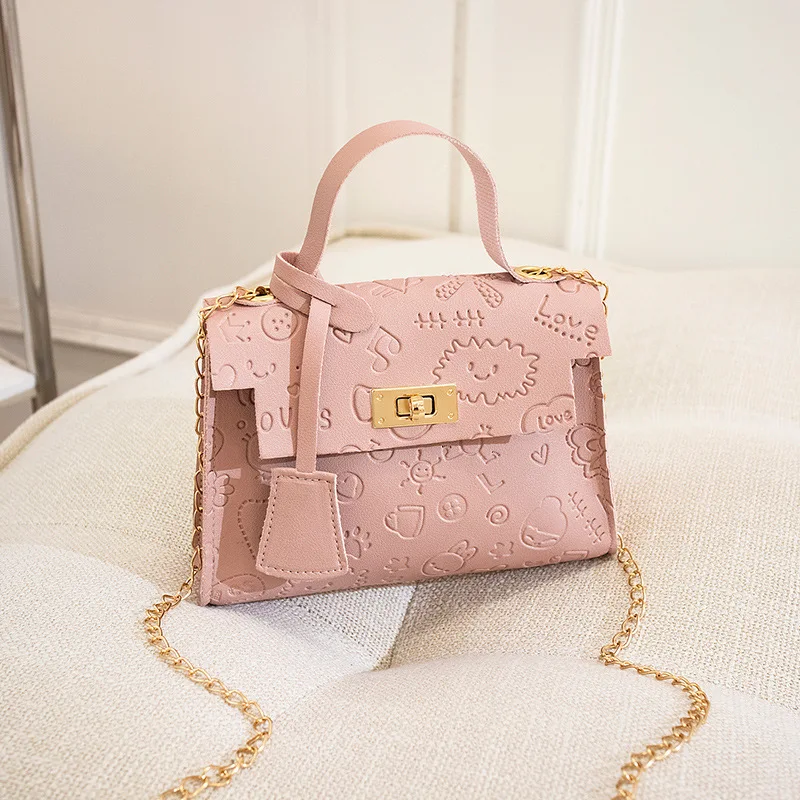 

Trend Mini Kelly Bag Pu Messenger Bag Foreign Trade Summer Crossbody Totes Women's New Fashion Korean Single Shoulder Handbag