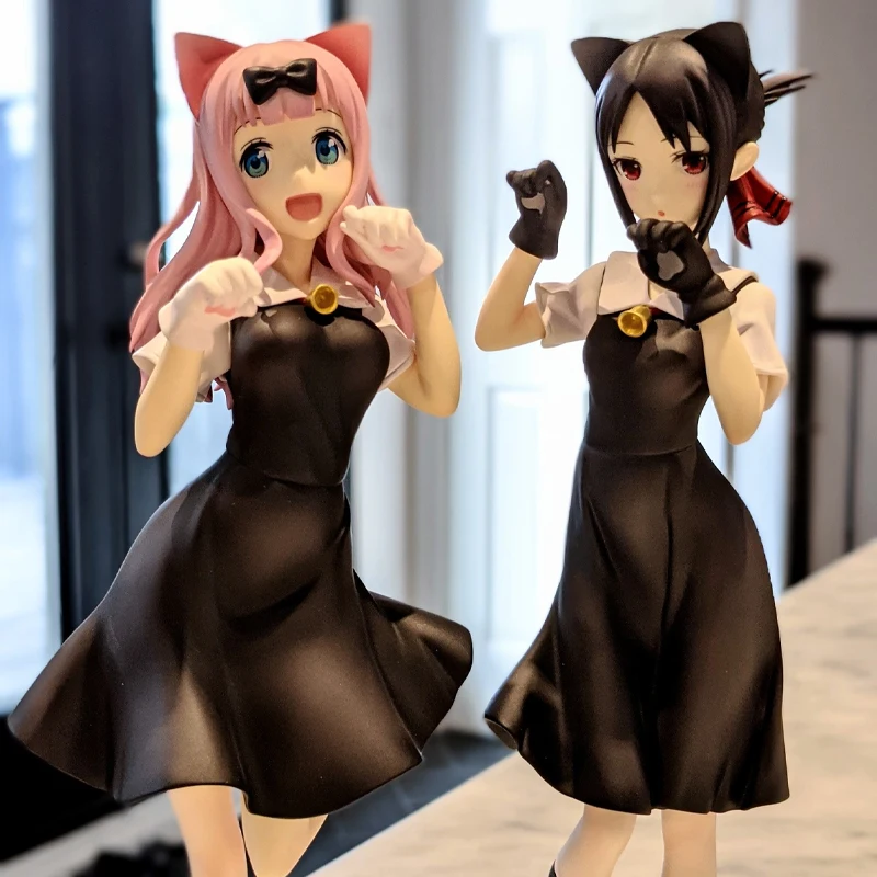 

Kaguya-sama wa Kokurasetai Shinomiya Kaguya Fujiwara Chika PVC Action Figure Model Toys Ornaments Anime Gift