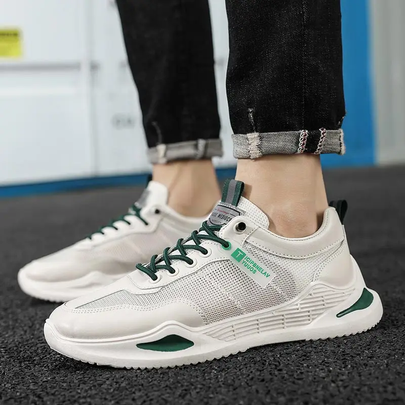 

Дышащая летняя спортивная обувь, мужские Нескользящие кроссовки, мужские Модные брендовые спортивные кроссовки для мальчиков, все 49 велоси...