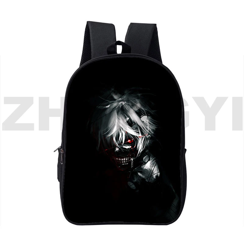 Fancy High School Bag Teenager 3D Print Anime Tokyo Ghoul Backpack for Men 16 Inch Fashion Canvas Bags for Women Student Bookbag images - 6