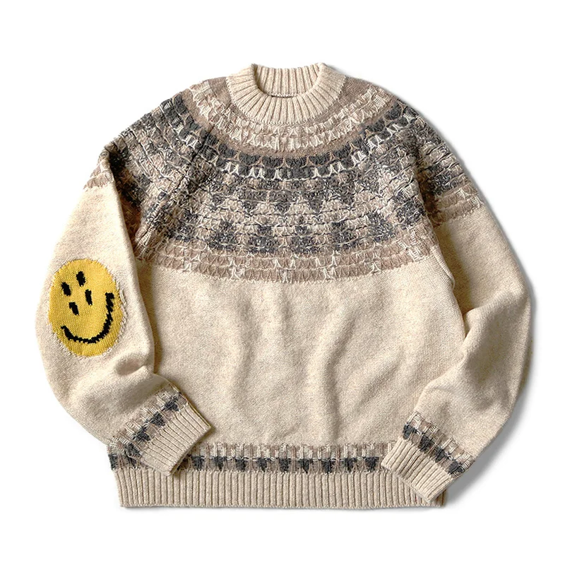 

Flying Human Made 23AW Duck Printing Plush Long Sleeve Loose Round Neck Men And Women Sports Sweater