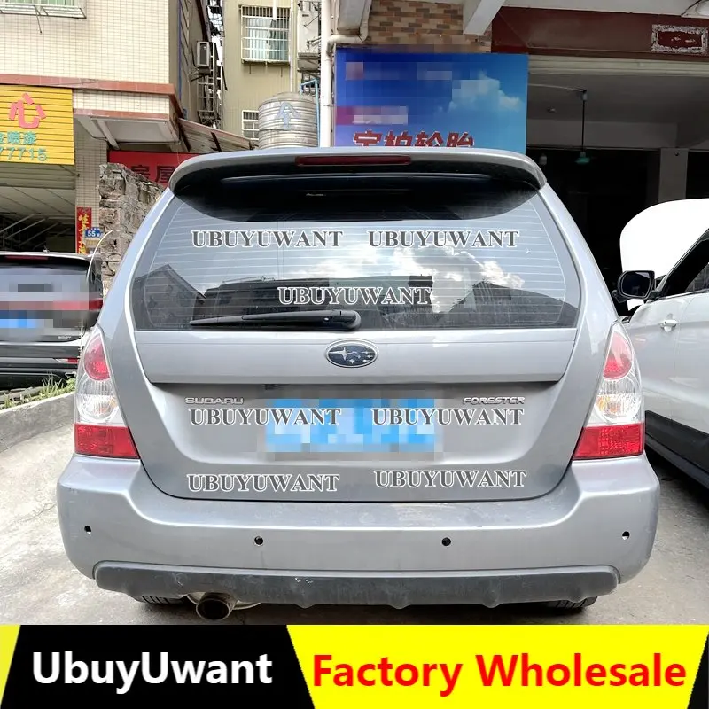 

Для Subaru Forester 2004 2005 2006 2007 2008 высококачественный праймер ABS пластик Неокрашенный Черный цвет заводской стиль спойлер крыло