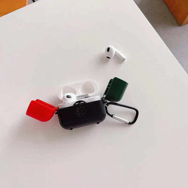 

Новые чехлы для наушников с кнопочным переключателем для Apple AirPods 1 2 Pro 3, Беспроводная Bluetooth-гарнитура, чехол для Air Pods Pro