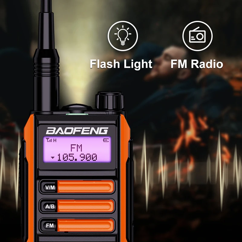Baofeng BF UV-16 Plus Radio 2 Pcs Set High Powerful 10W Professional Walkie Talkie Long Range Receiver Dual Band Two Way Radio enlarge