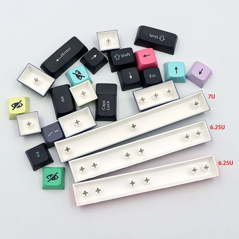 

Keycaps Dye Sub PBT XDA Height Keycap for GK61/64/68/75/84/87/96/980/104/108 MX Switch Mechanical Keyboard 133 Keys