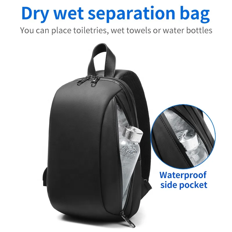 Оптовая продажа модная мужская сумка-слинг с индивидуальным логотипом Роскошная