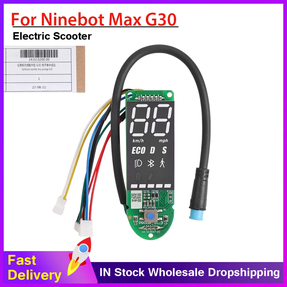 

Original Ninebot Dashboard assembly kit for Ninebot MAX G30 KickScooter Smart Electric Scooter Dashboard switch Display Parts