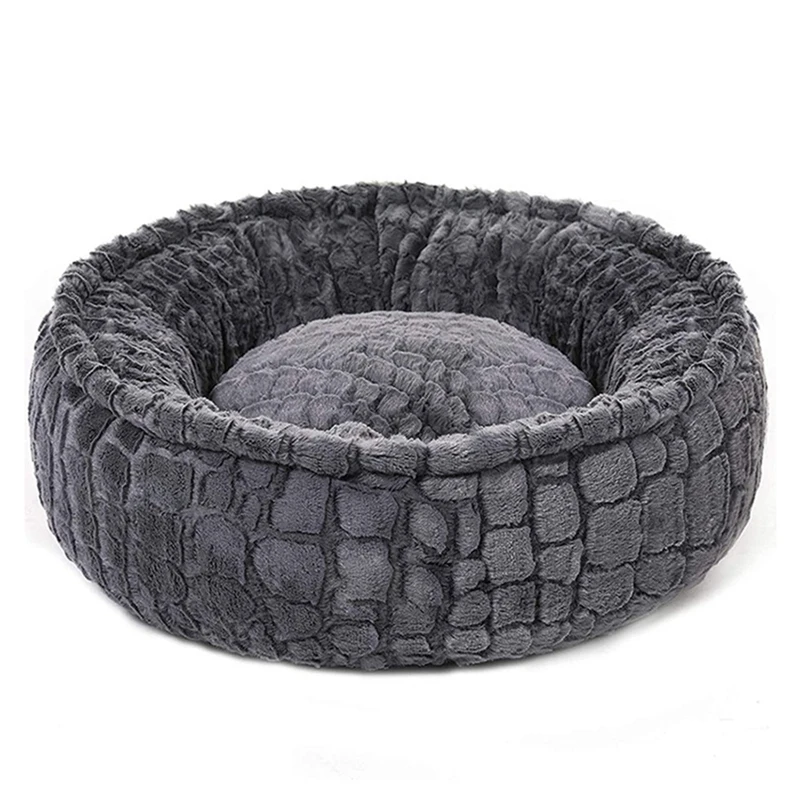 

Plush Round Pet Nest Soft Cat Nest Dog Nest Dog Bed Pet Nest Deep Sleep Nest