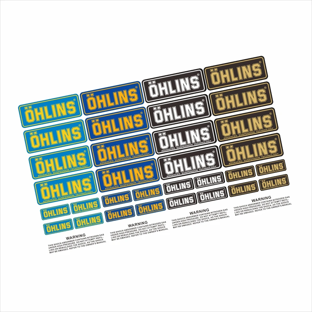 Боковая полоса OHLINS для мотоцикла наклейка на велосипедный шлем Стайлинг